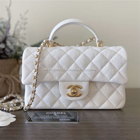 white chanel bag top handle|vintage Chanel top handle bag.